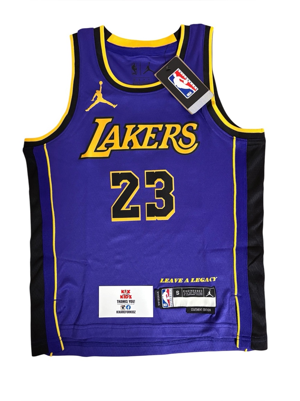 Kids LeBron James Lakers Jersey Youth S (7-9)